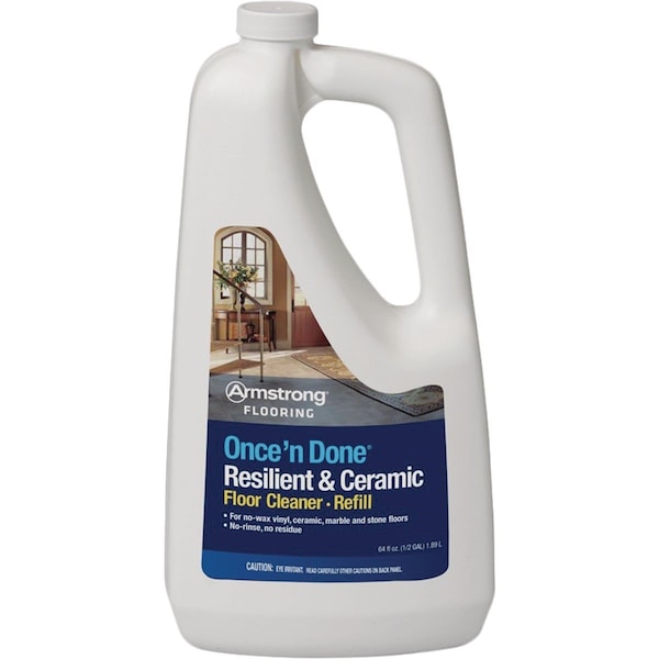Once 'N Done 1/2 Gal. Ready-To -Use Resilient & Ceramic Floor Cleaner Refill
